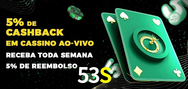 Promoções do cassino ao Vivo 53S